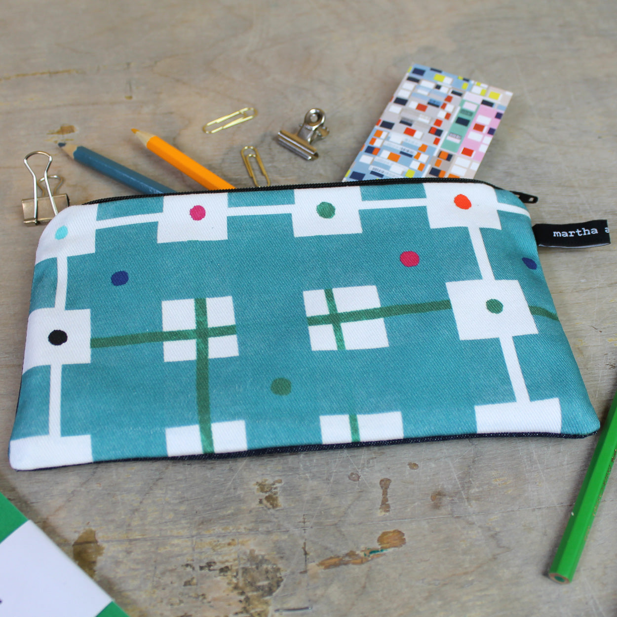 Welsh Blanket Check Pencil Case - Martha and Hepsie