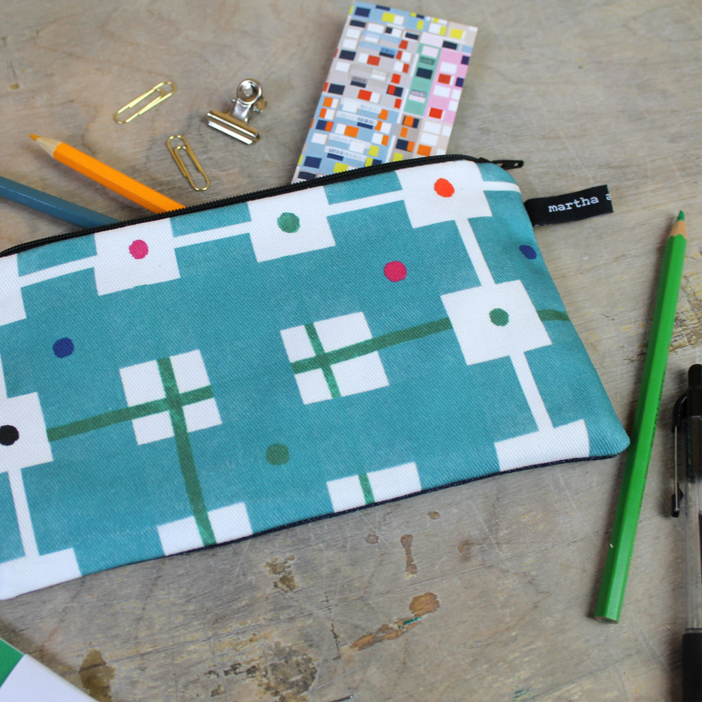 Welsh Blanket Check Pencil Case - Martha and Hepsie