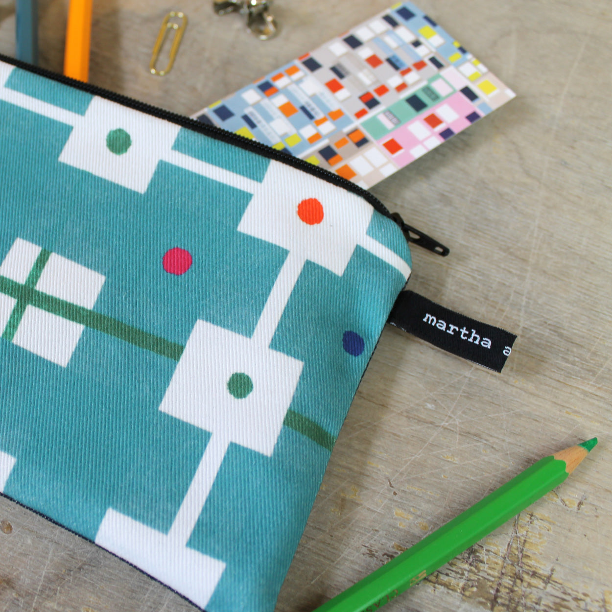 Welsh Blanket Check Pencil Case - Martha and Hepsie
