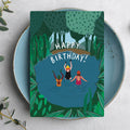 Wild Swimming Happy Birthday Card