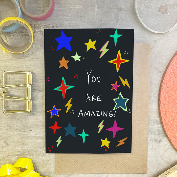 You Are Amazing Greeting Card - Martha and Hepsie