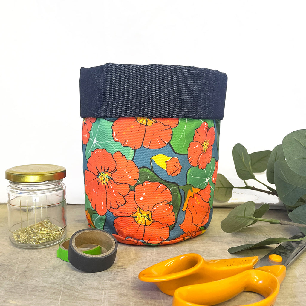 Nasturtium Storage Basket - Martha and Hepsie