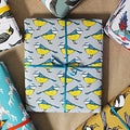 Blue Tit Bird Gift Wrap - Martha and Hepsie