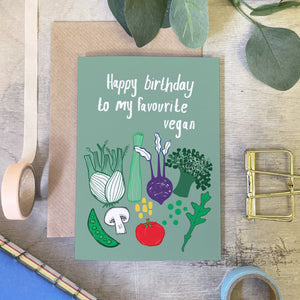 Vegan Birthday Card