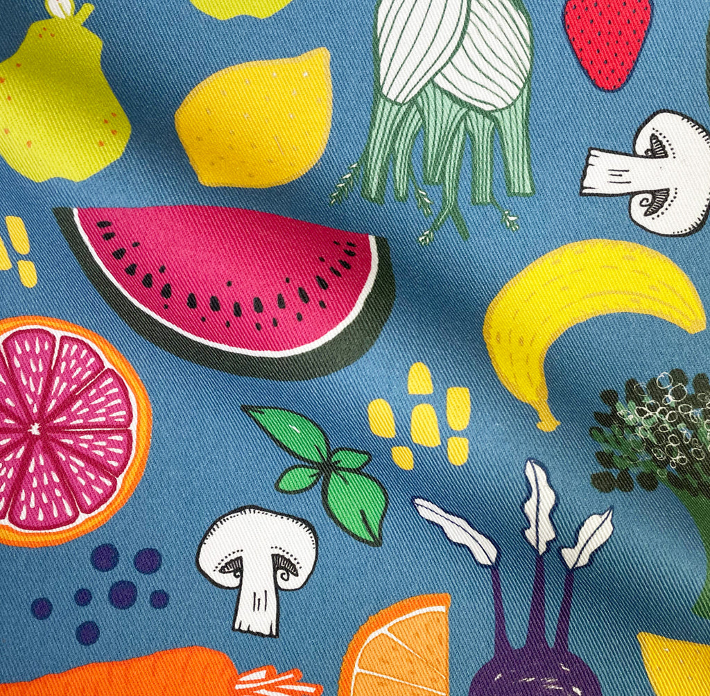 Fruit & Veg Fabric - Martha and Hepsie