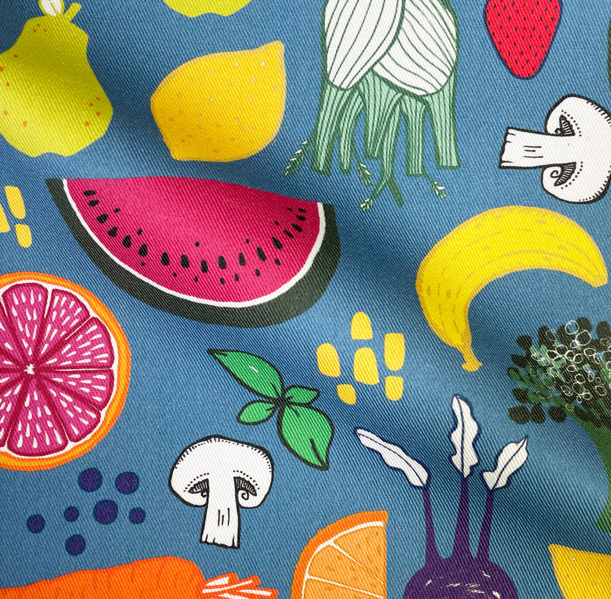 Fruit & Veg Fabric - Martha and Hepsie