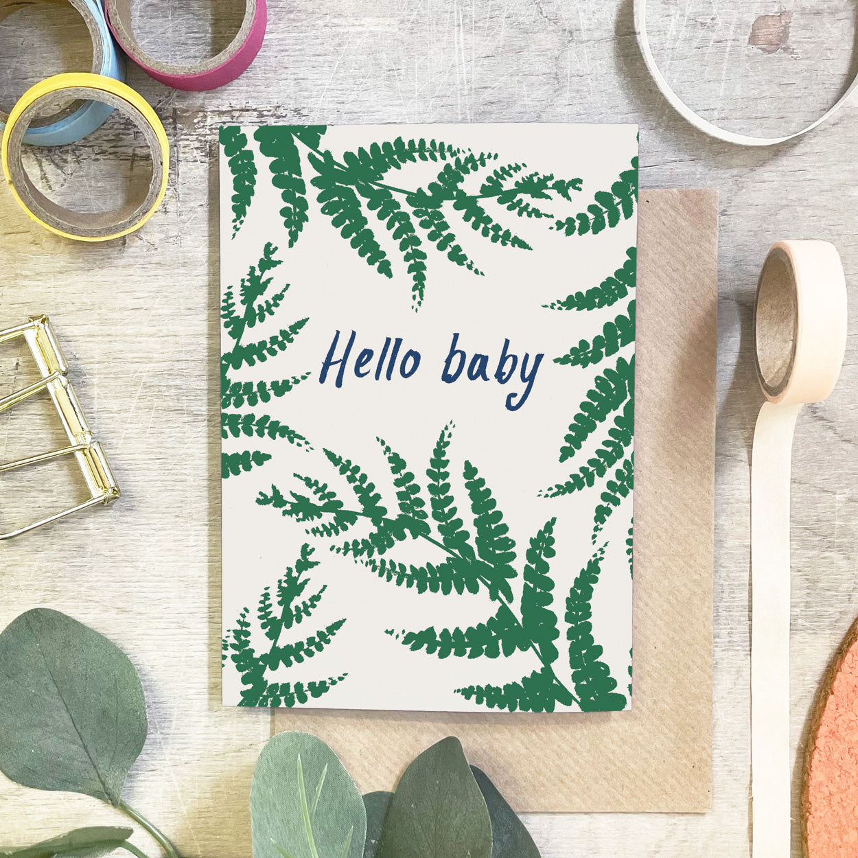 Hello Baby Card - Martha and Hepsie