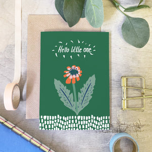 Hello Little One, New Baby Card