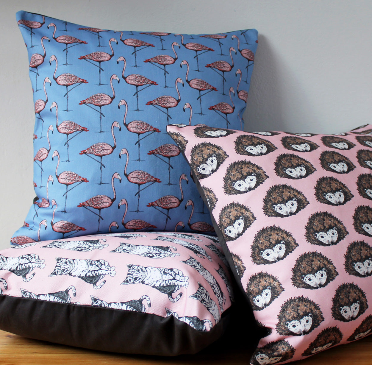 Pink Flamingo Cushion - Martha and Hepsie