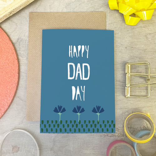 Flower Father's Day Card - Martha and Hepsie
