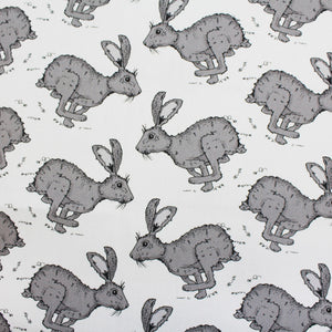 Grey Hare Fabric - Martha and Hepsie