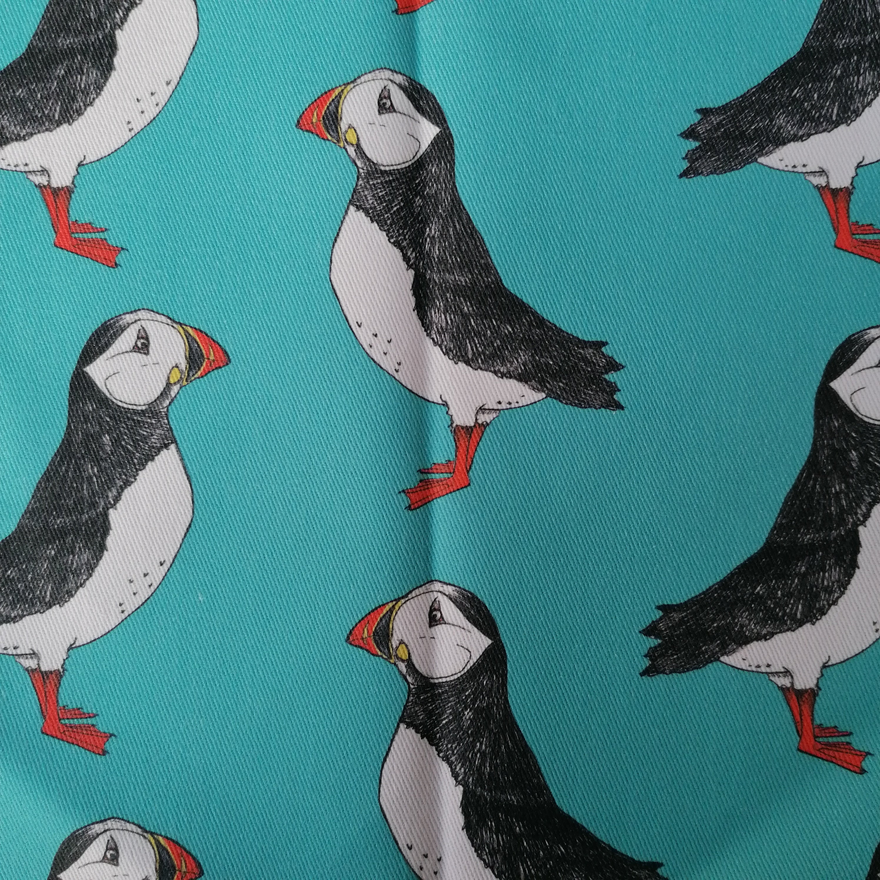 Puffin Fabric - Martha and Hepsie