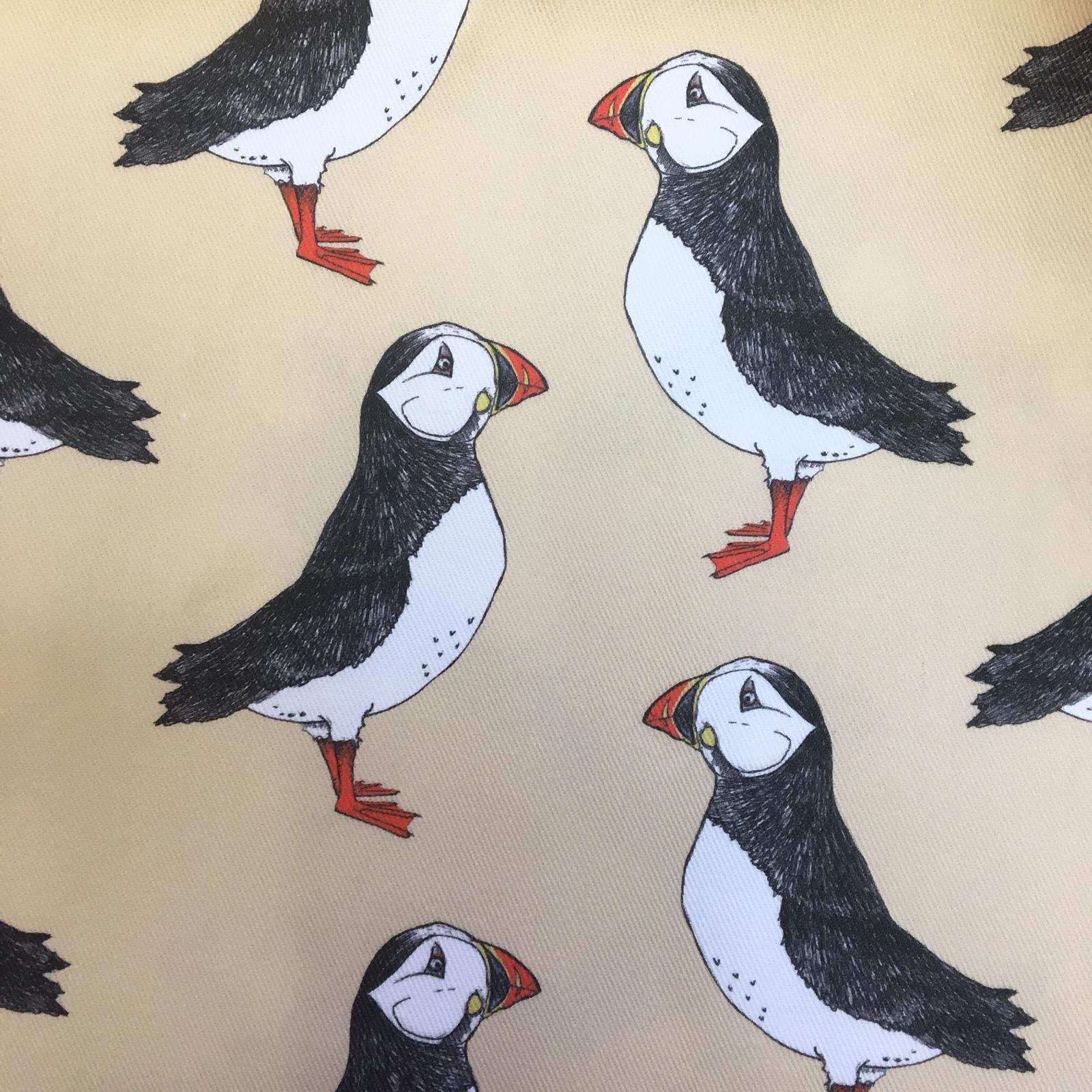 Puffin Fabric - Martha and Hepsie