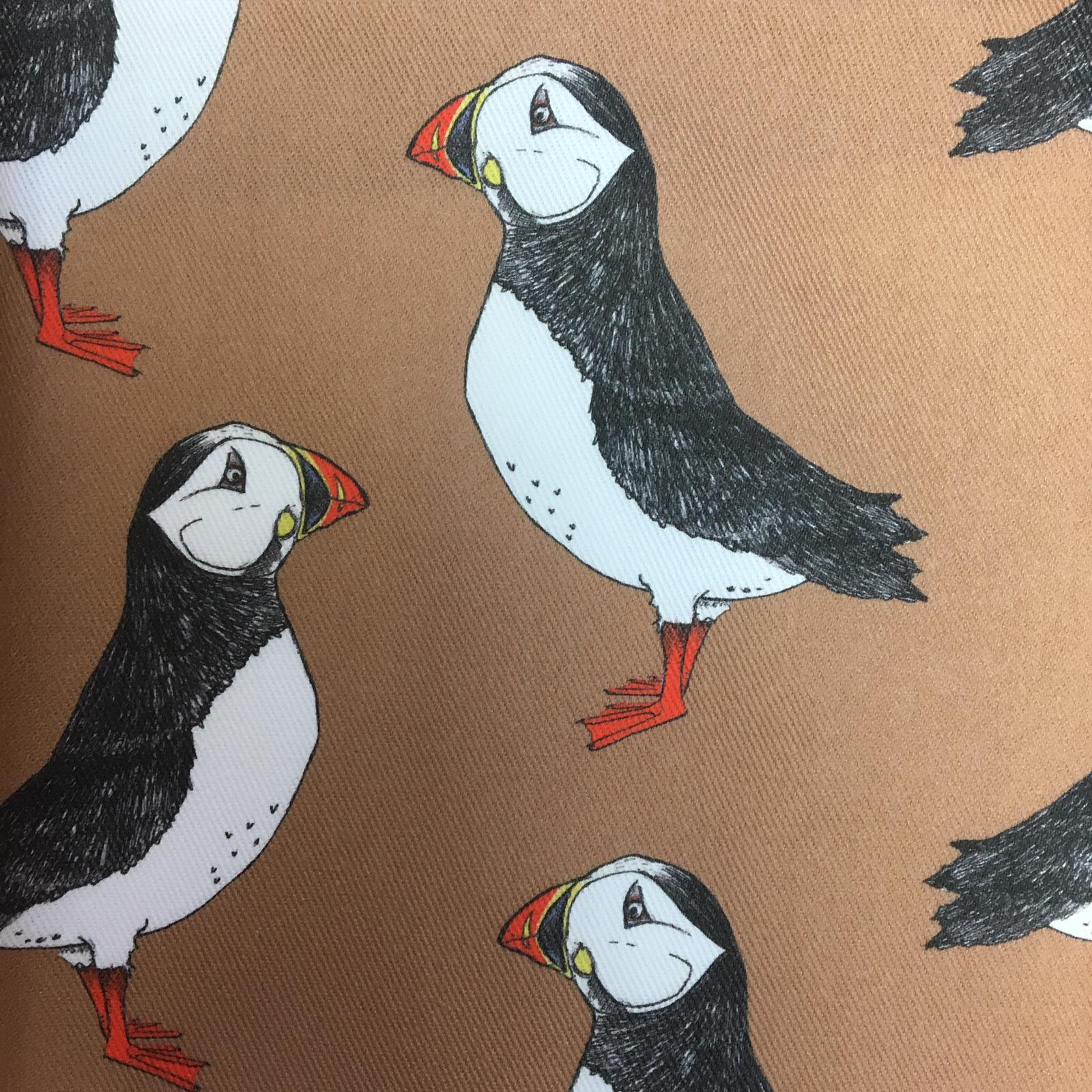 Puffin Fabric - Martha and Hepsie