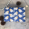 Christmas Robin Gift Wrap - Martha and Hepsie