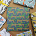 Leopard and Monstera Leaf Gift Wrap - Martha and Hepsie