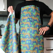 Load image into Gallery viewer, Leopard Tea Towel and matching apron
