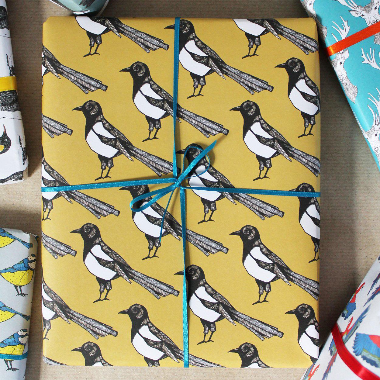 Mixed Animal and Bird Gift Wrap Pack - Martha and Hepsie