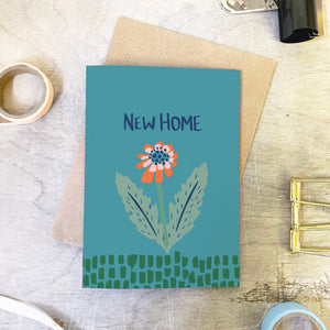 New Home Flower Card