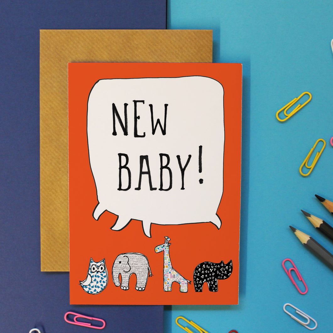 New Baby Card - Martha and Hepsie