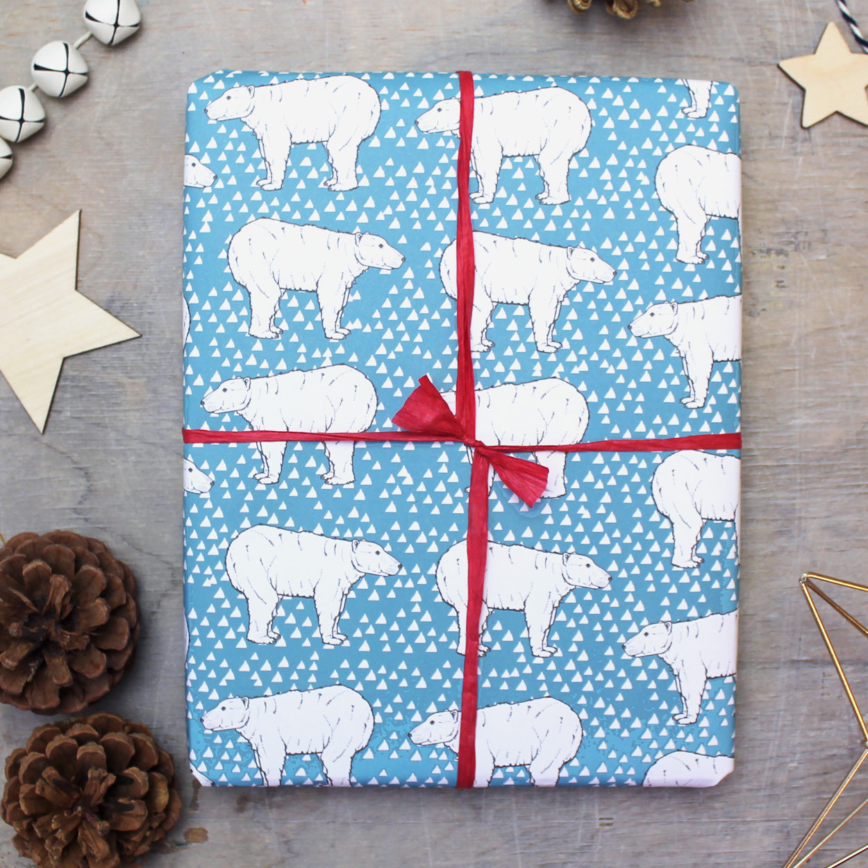 Polar Bear Gift Wrap - Martha and Hepsie