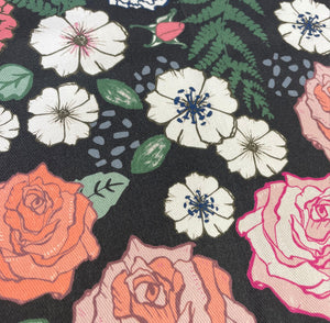 Rose and Fern Fabric