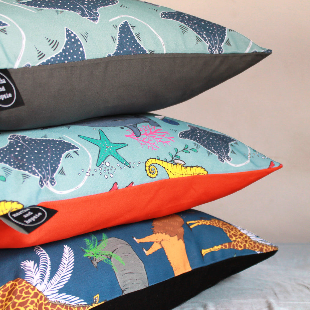 Under The Sea Reef Cushion - Martha and Hepsie