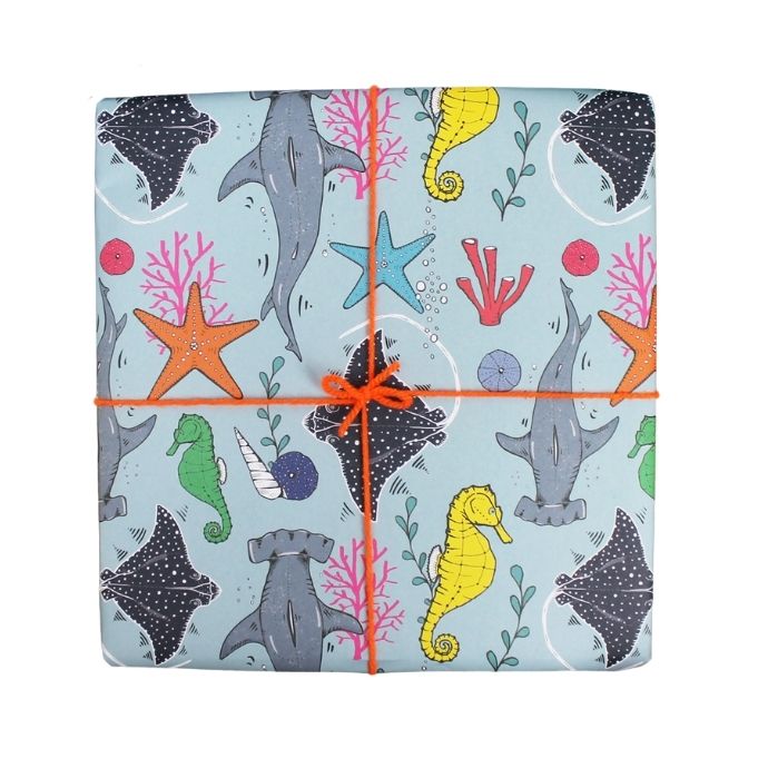 Reef Under The Sea Gift Wrap – Martha and Hepsie