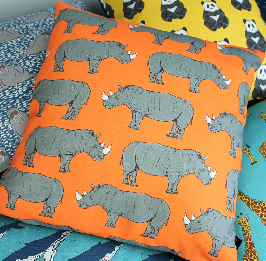 Rhino Cushion - Martha and Hepsie