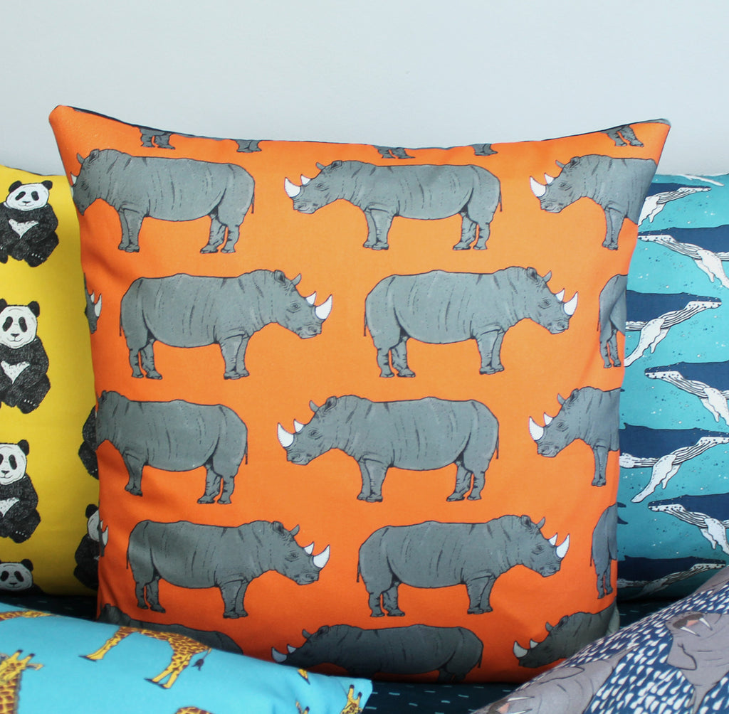Rhino Cushion - Martha and Hepsie