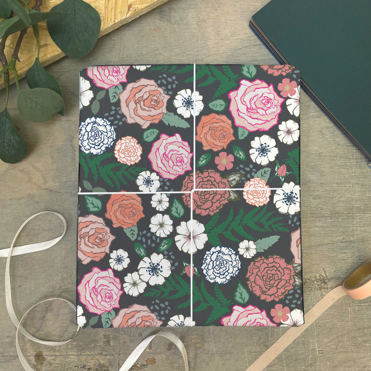 Rose and Fern Wedding Card - Martha and Hepsie