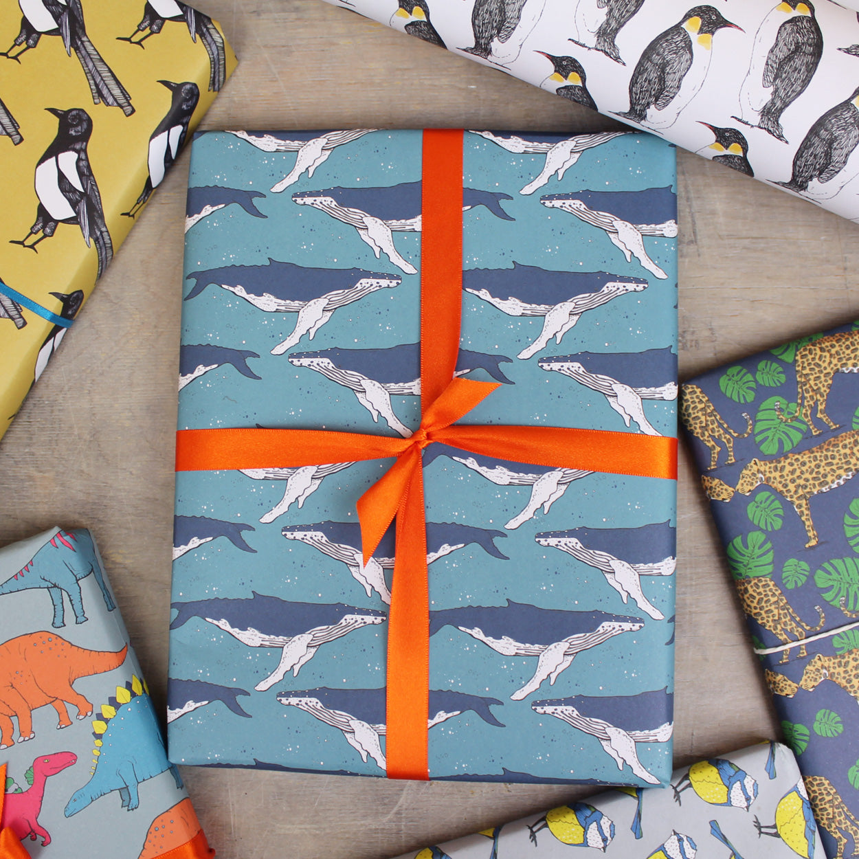 Whale Gift Wrap - Martha and Hepsie