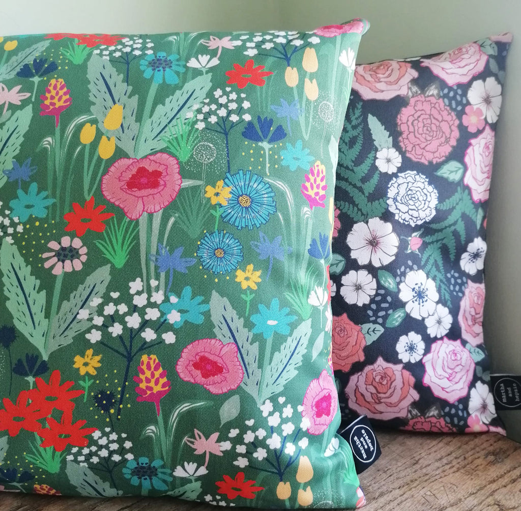 Wildflower Cushion - Martha and Hepsie