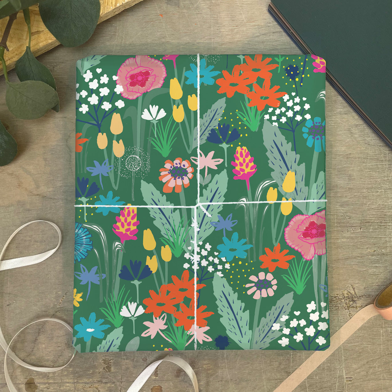 Wildflower Happy Wedding Day Card - Martha and Hepsie