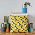 Yellow Magpie Cushion - Martha and Hepsie