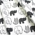 Monochrome Animal Nursery Fabric - Martha and Hepsie