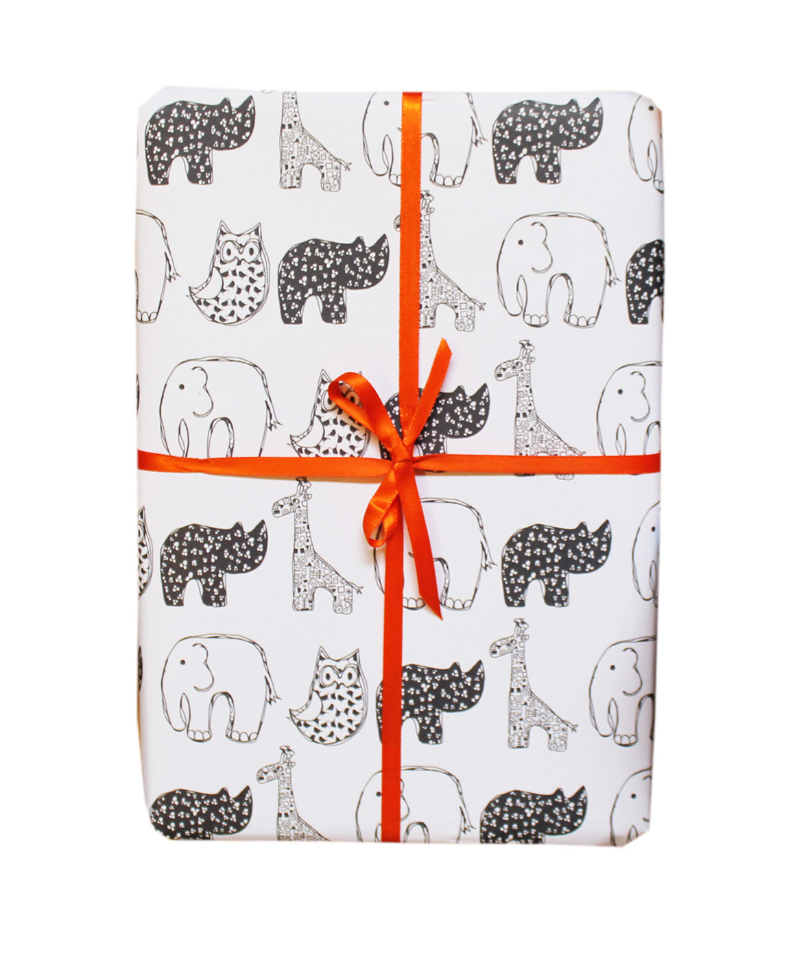 Monochrome New Baby Gift Wrap - Martha and Hepsie