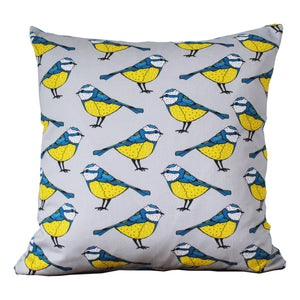 Blue Tit Bird Cushion - Martha and Hepsie
