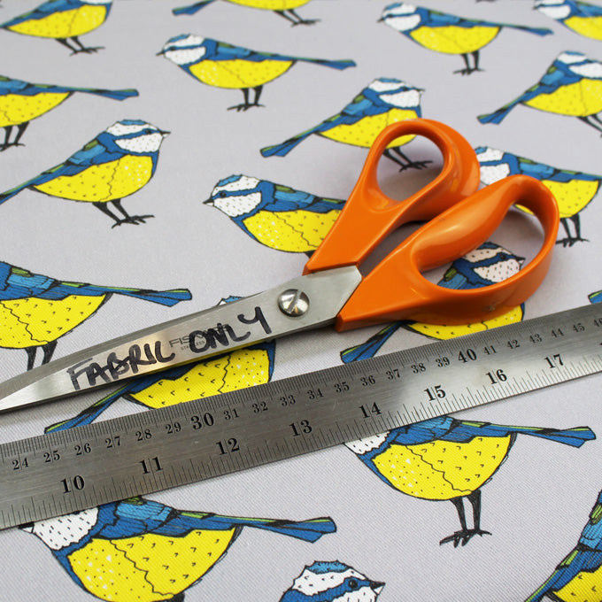 Blue Tit Bird Fabric - Martha and Hepsie