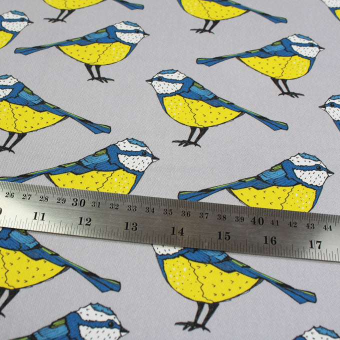Blue Tit Bird Fabric - Martha and Hepsie