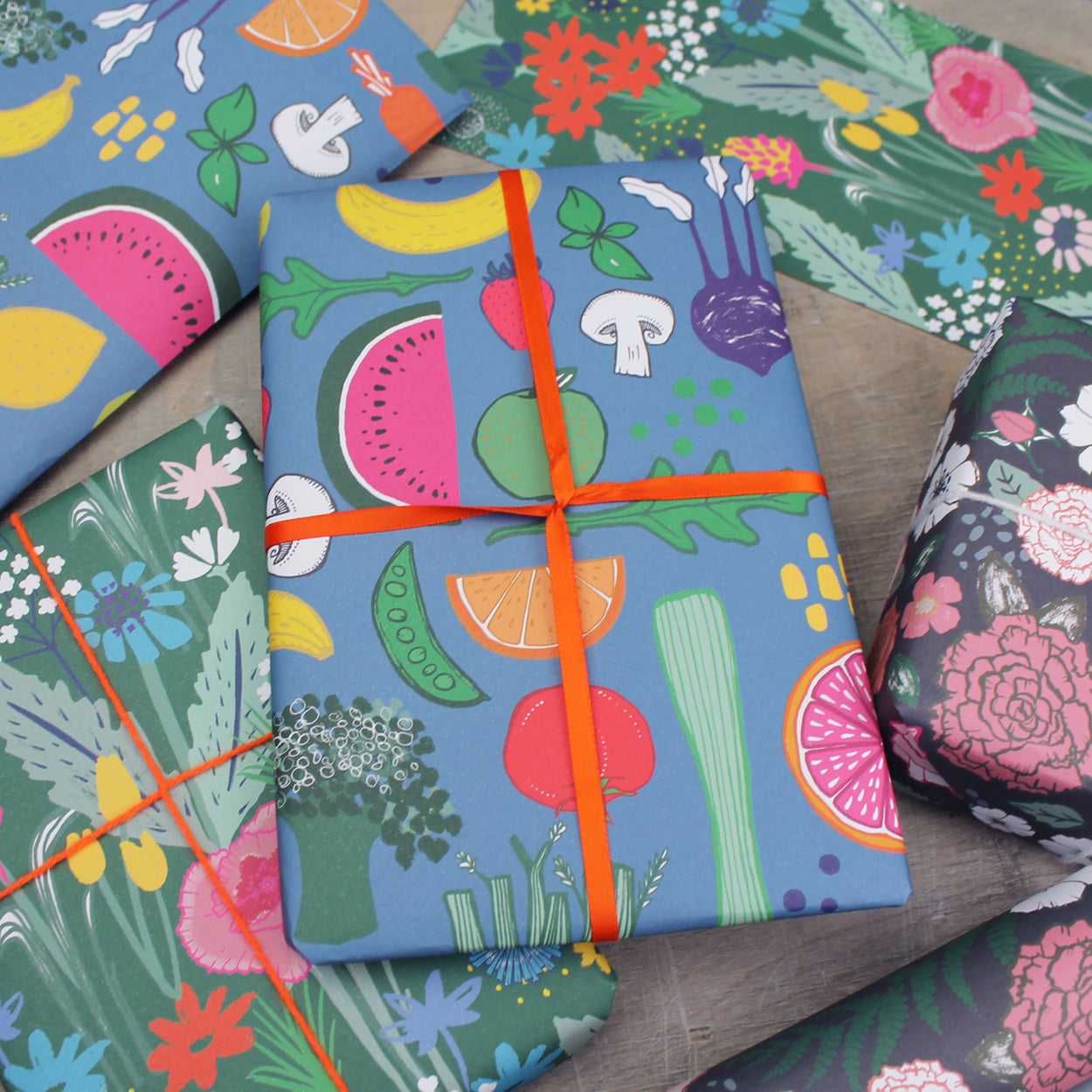 Mixed Botanical Gift Wrap Pack - Martha and Hepsie