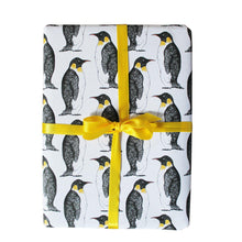 Load image into Gallery viewer, Monochrome Penguin Gift Wrap - Martha and Hepsie
