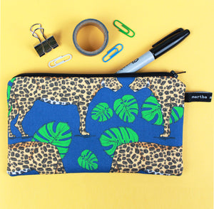 Leopard Pencil Case - Martha and Hepsie