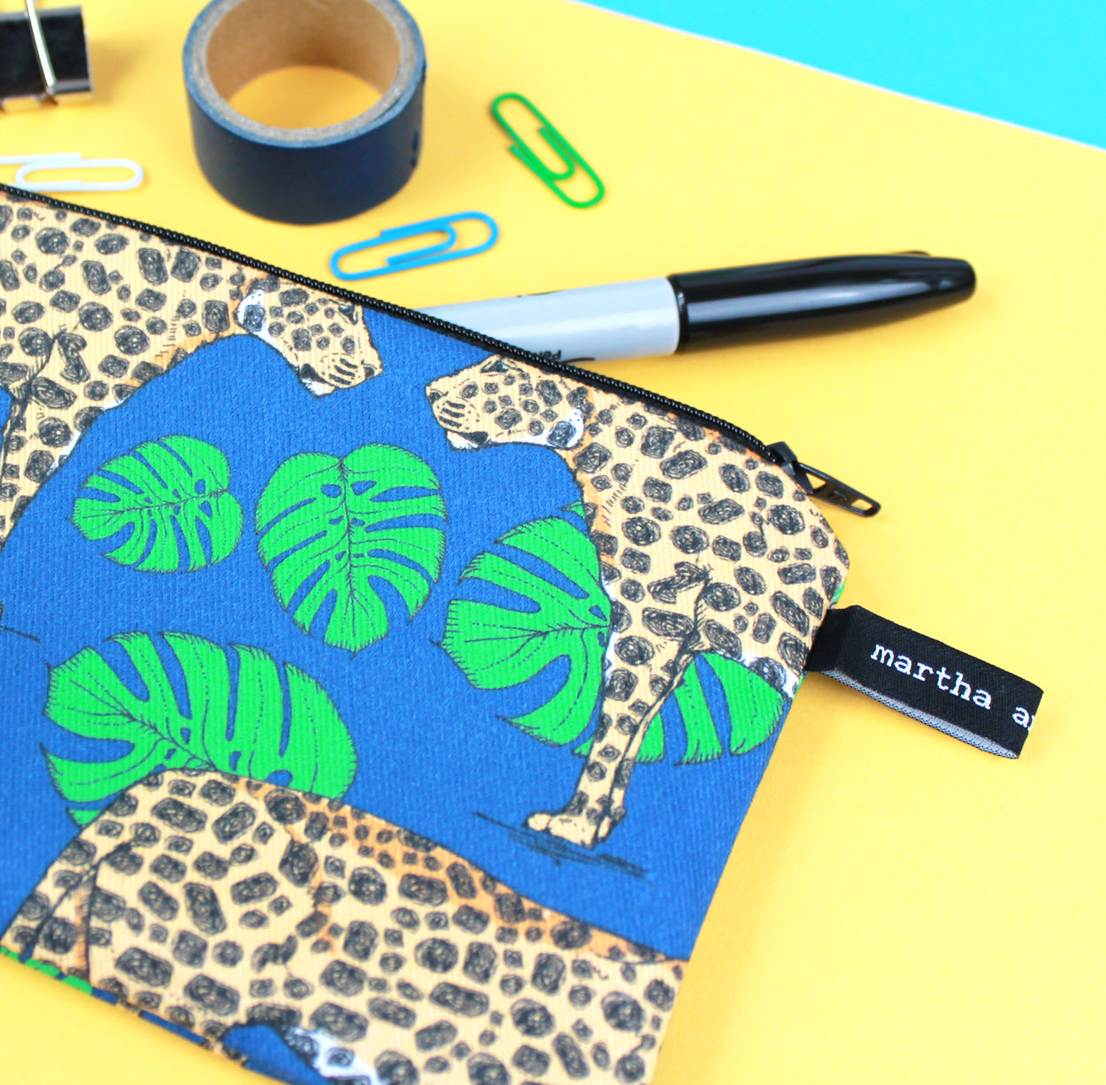 Leopard Pencil Case - Martha and Hepsie