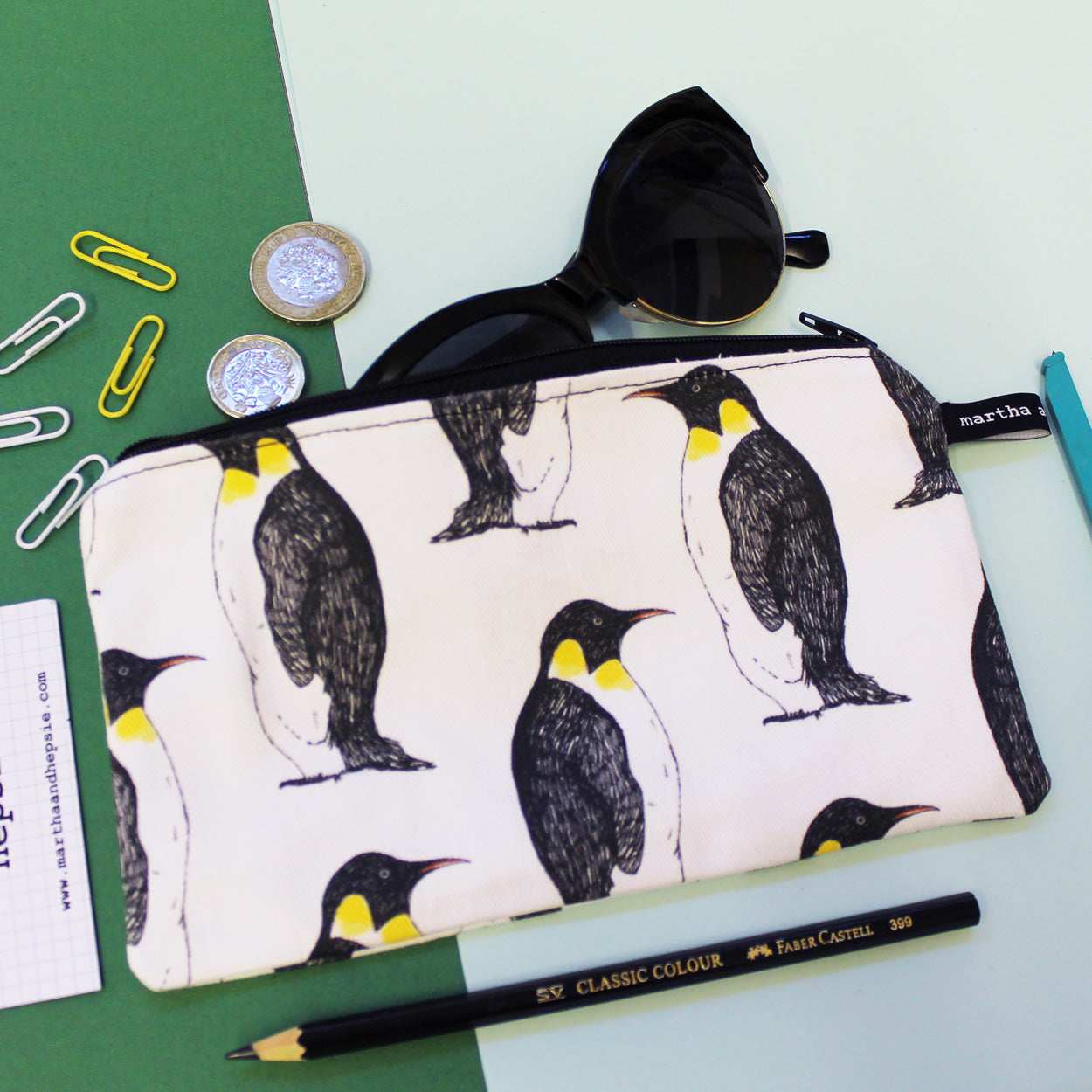 Penguin Pencil Case - Martha and Hepsie