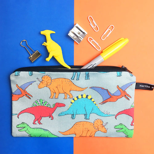 Dinosaur Pencil Case - Martha and Hepsie
