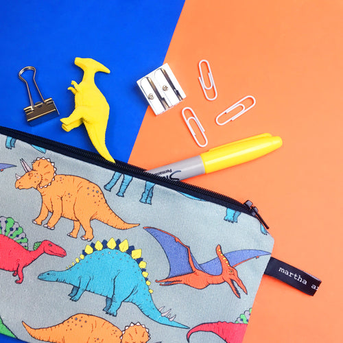 Dinosaur Pencil Case - Martha and Hepsie