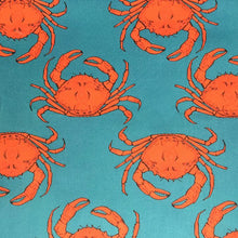 Load image into Gallery viewer, Turquoise Crab Fabric - Martha and Hepsie
