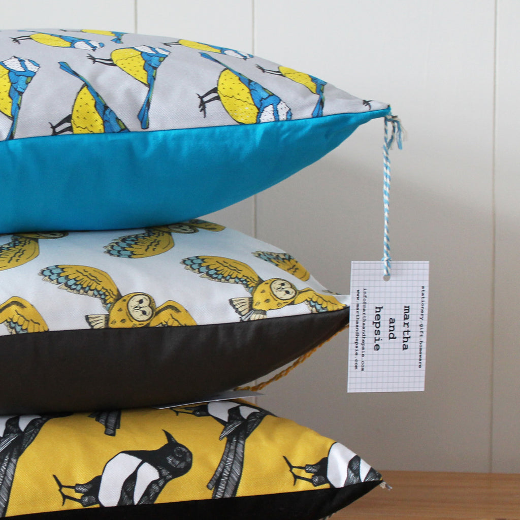 Owl Cushion - Martha and Hepsie