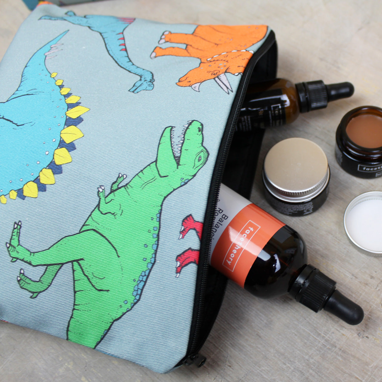 Dinosaur Wash Bag - Martha and Hepsie